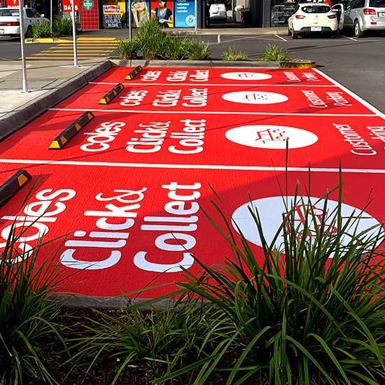 Coles Click & Collect Signage