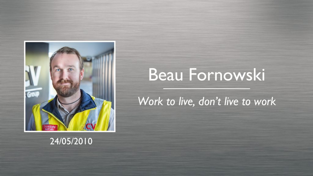 Beau Fornowski Plaque