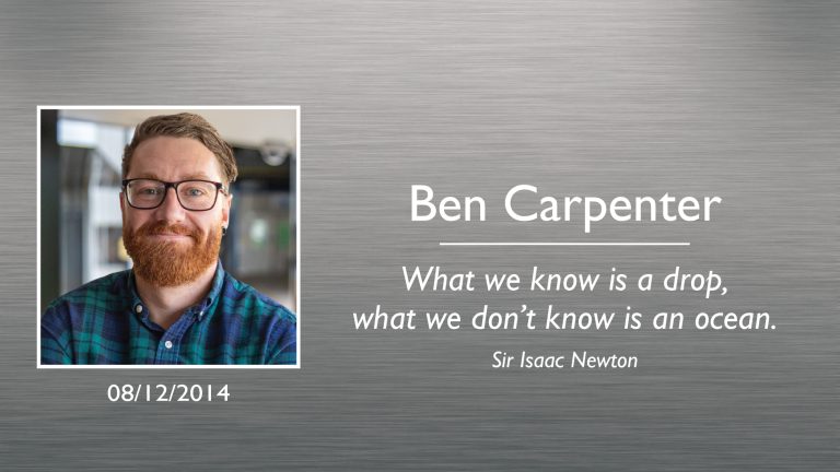 Ben Carpenter Plaque
