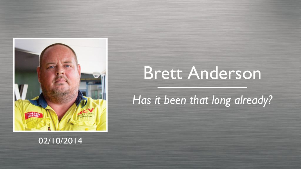 Brett Anderson Plaque