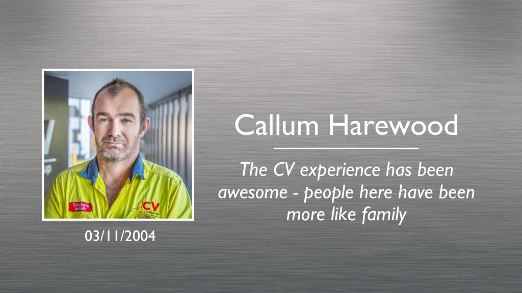 Callum Harewood Plaque