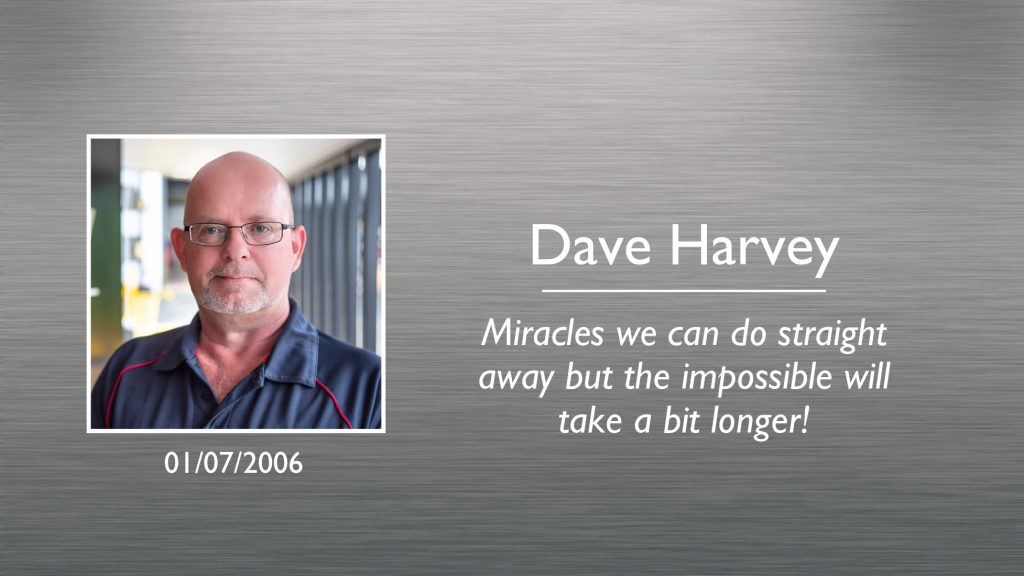Dave Harvey Plaque