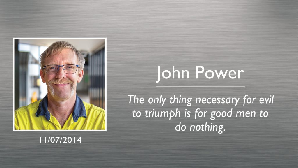 John Power Plaque