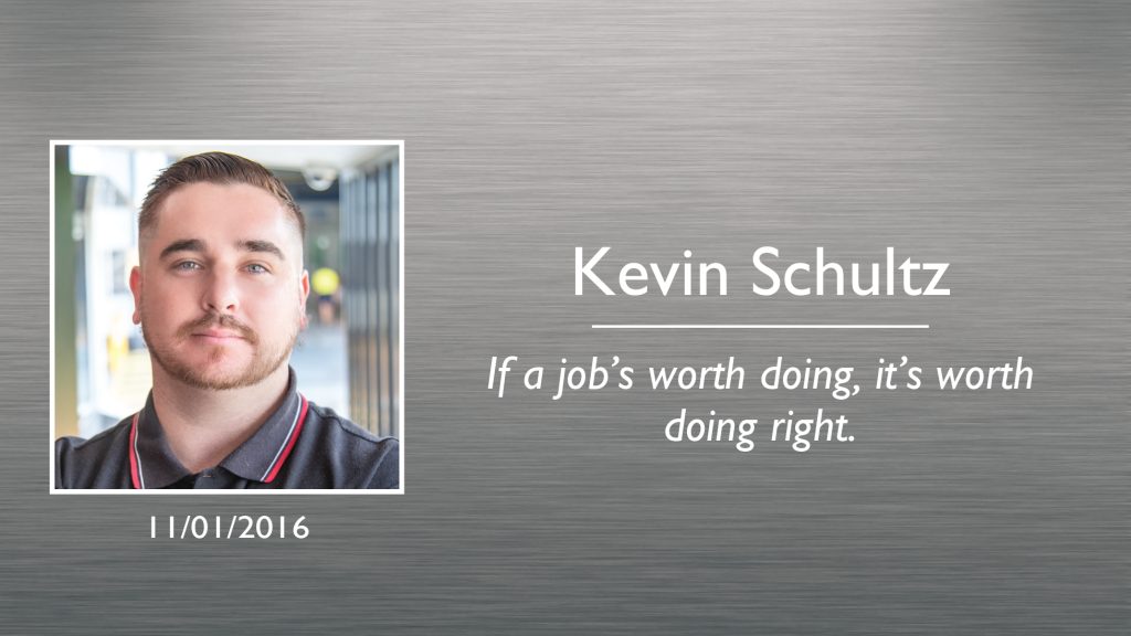 Kevin Schultz Plaque