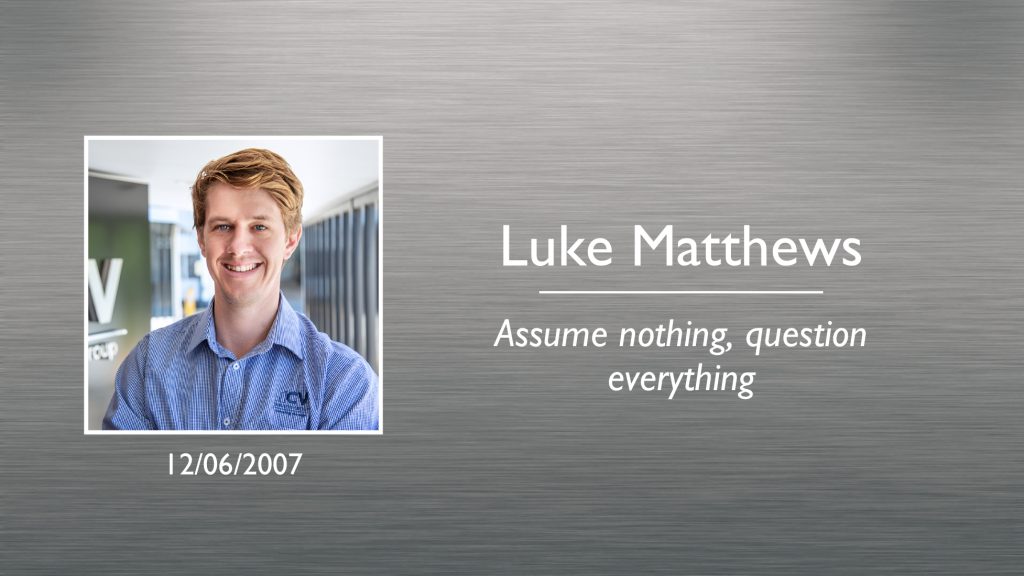 Luke Matthews Plaque