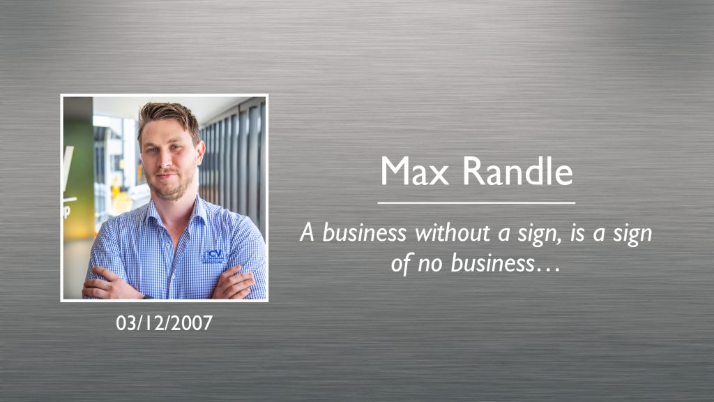Max Randle Plaque