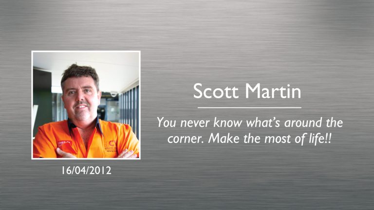 Scott Martin Plaque