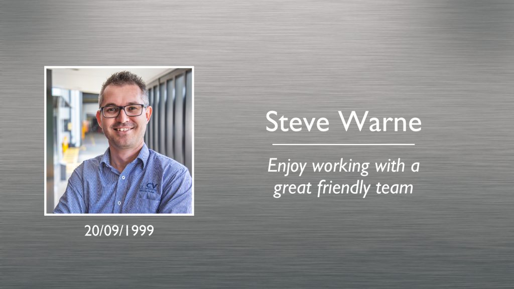 Steve Warne Plaque