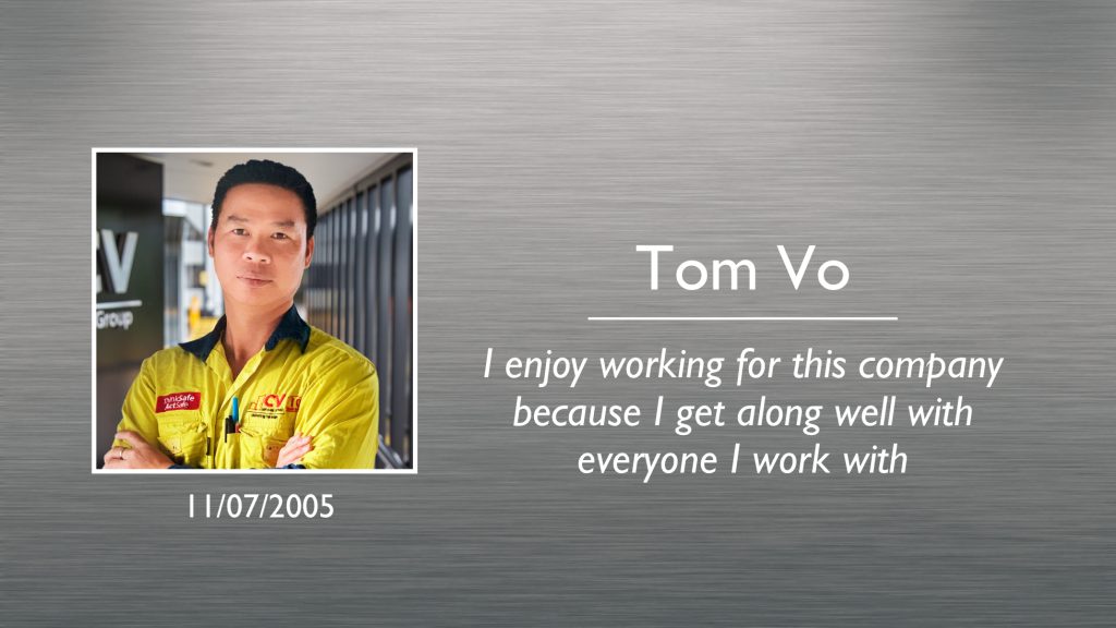 Tom Vo Plaque
